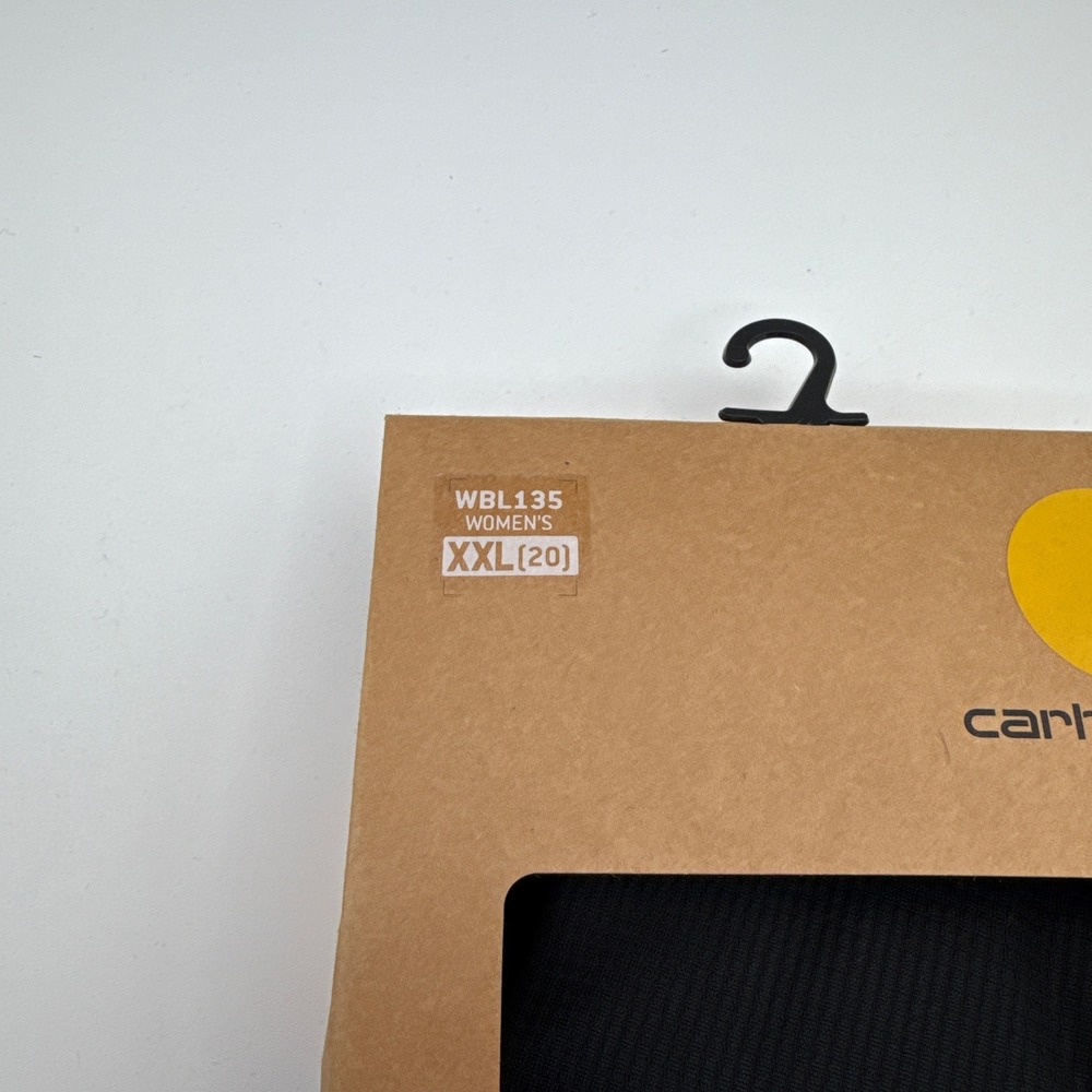 Carhartt Base Force Midweight Tech Crew Womens 2XL WBL135 BLK Black NIB‎ - Picture 5 of 6